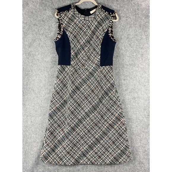 Tory Burch Dresses & Skirts - Tory Burch Tweed Pencil Dress Women 10 Textured Academia Career Old Money NEW